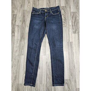 (3/$35) Red Blue Denim Jeans Womens 1/2 Skinny Blue Stretch Slim Fit Classic